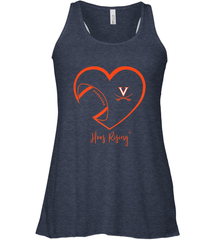 Virginia Cavaliers Football Inside Heart  Team Women's Racerback Tank Women's Racerback Tank - skytshirtshop