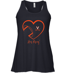 Virginia Cavaliers Football Inside Heart  Team Women's Racerback Tank Women's Racerback Tank - skytshirtshop