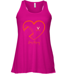 Virginia Cavaliers Football Inside Heart  Team Women's Racerback Tank Women's Racerback Tank - skytshirtshop