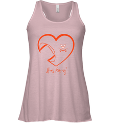 Virginia Cavaliers Football Inside Heart  Team Women's Racerback Tank Women's Racerback Tank - skytshirtshop
