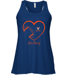 Virginia Cavaliers Football Inside Heart  Team Women's Racerback Tank Women's Racerback Tank - skytshirtshop