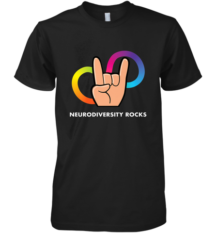 Neurodiversity Rocks Shirt Brain Autism Awareness Men's Premium T-Shirt Men's Premium T-Shirt / Black / XS Men's Premium T-Shirt - skytshirtshop
