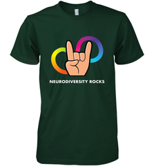 Neurodiversity Rocks Shirt Brain Autism Awareness Men's Premium T-Shirt Men's Premium T-Shirt - skytshirtshop