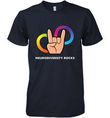 Neurodiversity Rocks Shirt Brain Autism Awareness Men's Premium T-Shirt Men's Premium T-Shirt - skytshirtshop