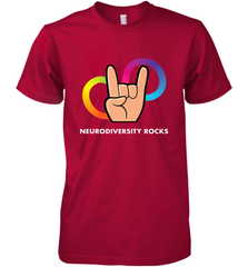 Neurodiversity Rocks Shirt Brain Autism Awareness Men's Premium T-Shirt Men's Premium T-Shirt - skytshirtshop
