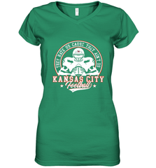 Vintage NFL Kansas City Football Logo Women's V-Neck T-Shirt Women's V-Neck T-Shirt - skytshirtshop