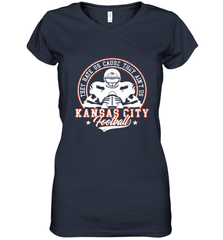 Vintage NFL Kansas City Football Logo Women's V-Neck T-Shirt Women's V-Neck T-Shirt - skytshirtshop