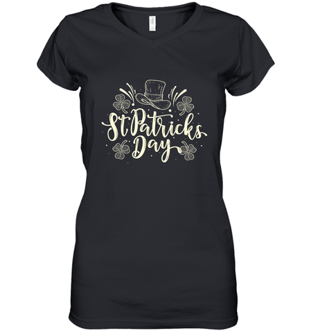 St Patricks Day Shirt Women's V-Neck T-Shirt Women's V-Neck T-Shirt / Black / S Women's V-Neck T-Shirt - skytshirtshop
